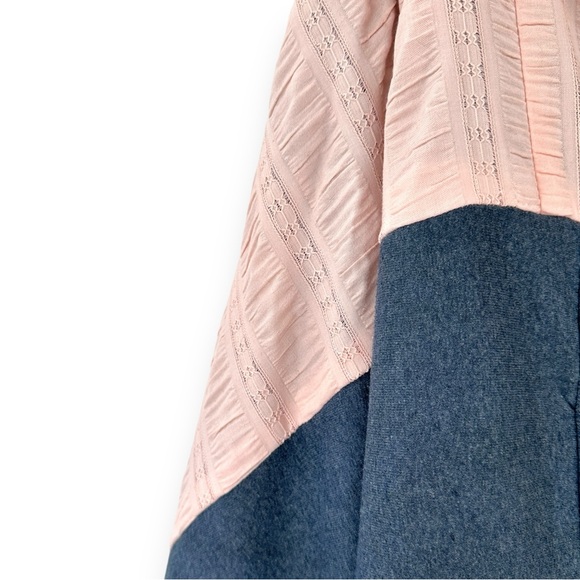 NWOT Paulo Redeem Upcycled Reclaimed Fabric 1 of 1 Blanket Cape Scarf - Picture 10 of 13